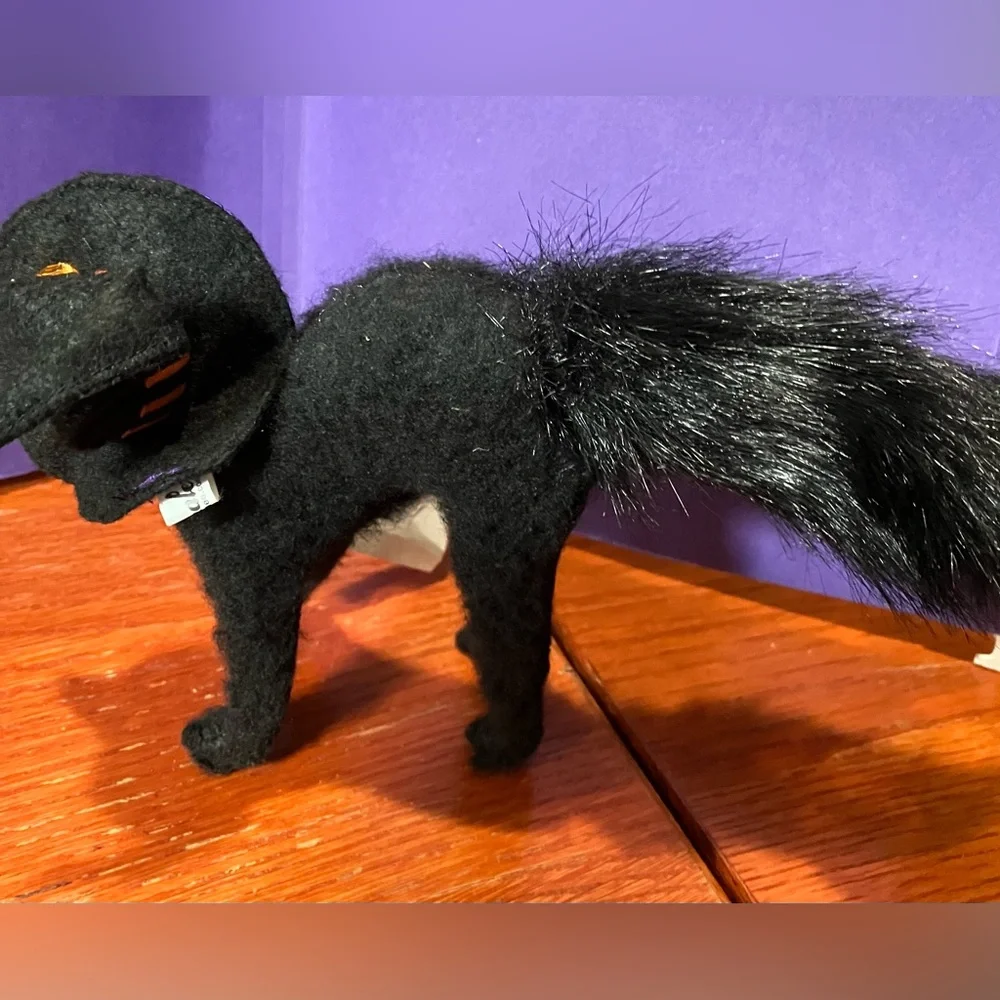 EUC with Tag Annalee Halloween 4” Scaredy Cat 300308 witch black cat